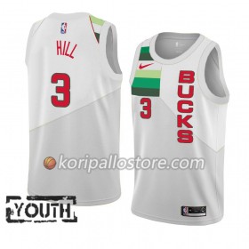 Milwaukee Bucks George Hill 3 2018-19 Nike Valkoinen Lasten Pelipaidat Swingman
